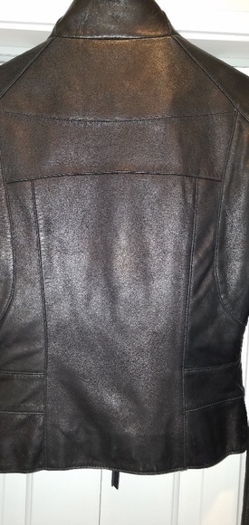 Andrew Marc Womens Kylie Leather  Racing Jacket - Picture 5 of 6